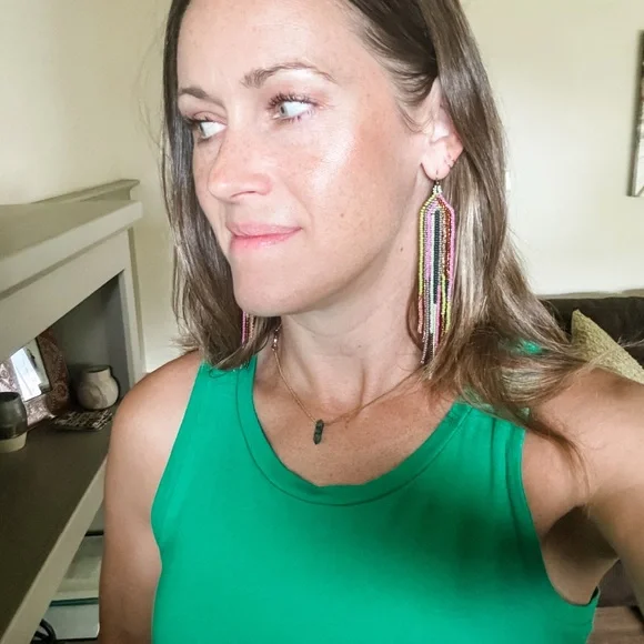 Noonday “Colores” Earrings- retired style, handmade in Guatemala - Picture 2 of 3